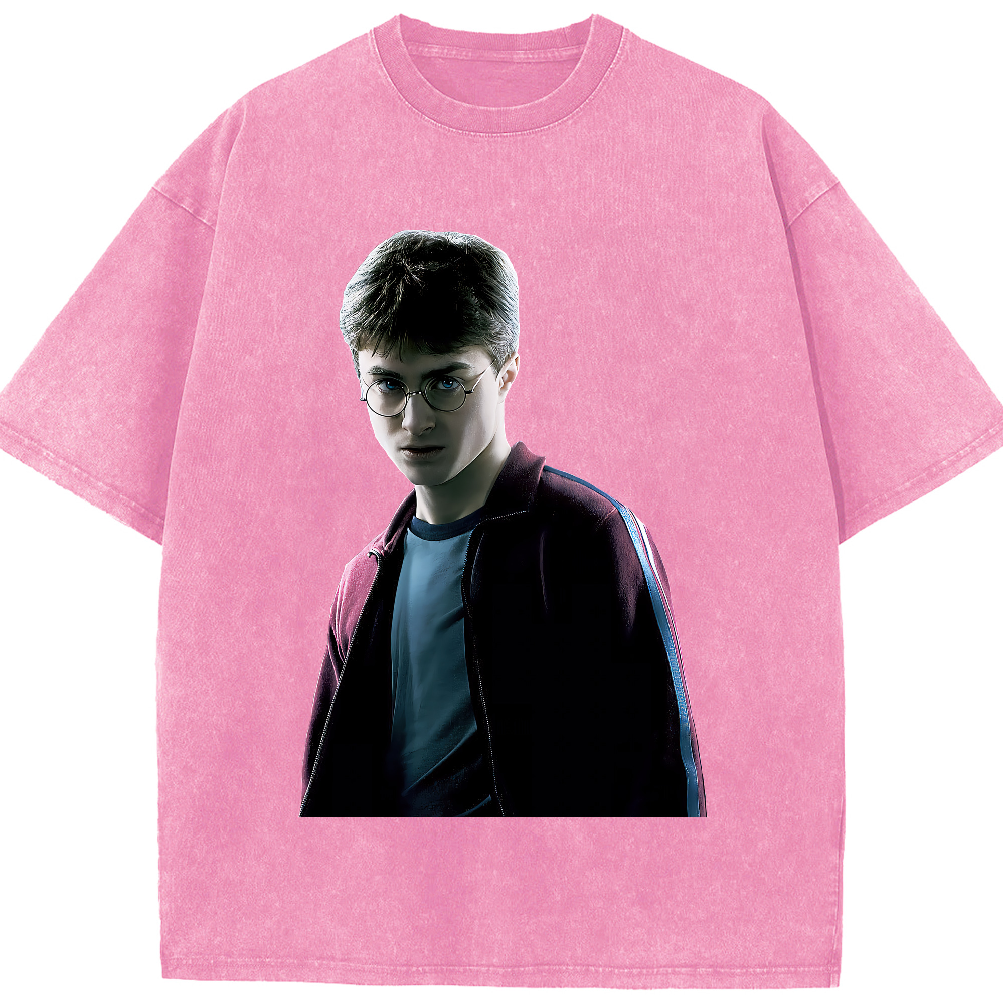 （画像用） Harry Potter ハリー・ポッターシリーズ 綿100% ヴィンテージ風 半袖Tシャツ（フロントプリント）